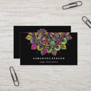 Elegant Guld Lotus Logotyp Yoga Meditation Hälsa B Visitkort