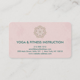 Elegant Guld Lotus Logotyp Yoga Meditation Hälsa Visitkort