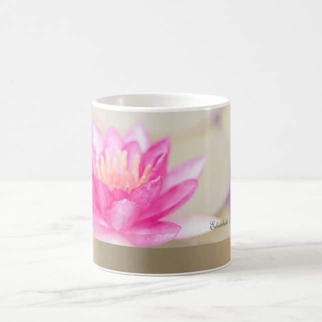 Elegant Guld Lotus, Yoga  Kaffe Mugg (Center)