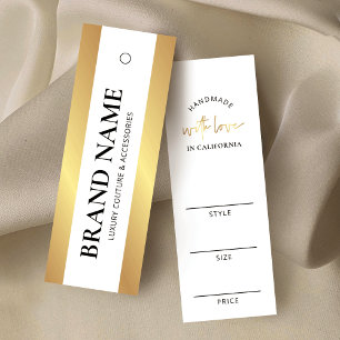 Elegant Guld Luxury Boutique Clothing Pris Märkre Litet Visitkort
