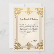 Elegant Guld Luxury Forme Bröllop