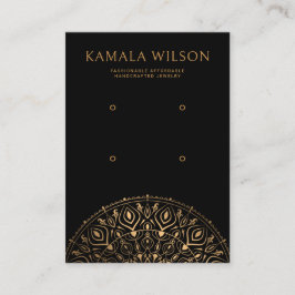 Elegant Guld Mandala två Visning för parningstider Visitkort