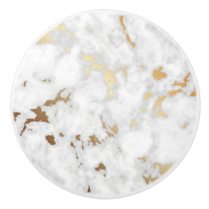 Elegant Guld Marble-sten Knopp