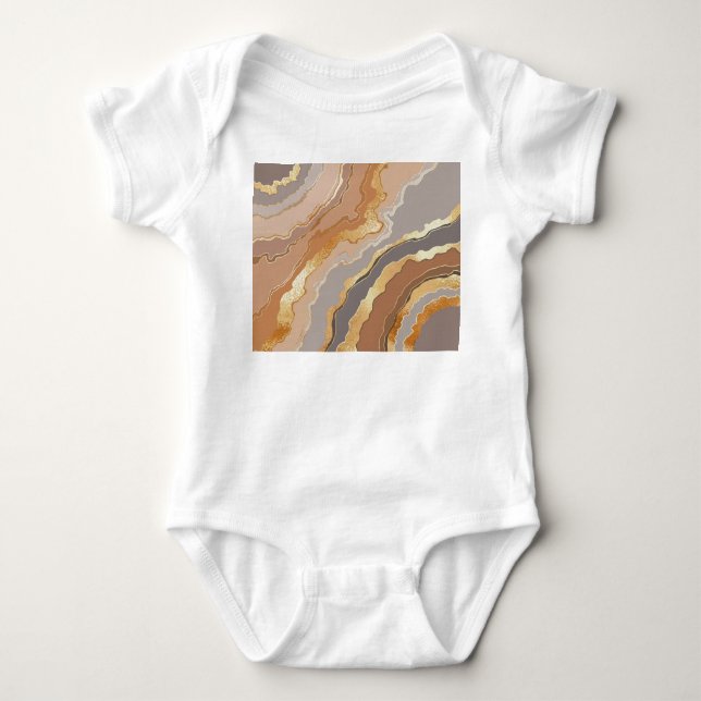 Elegant Guld Marble: Stilized Background. T Shirt (Framsida)