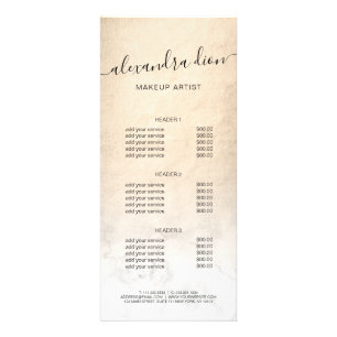 Elegant guld-marmelformad konstnär reklamkort