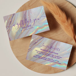 Elegant Guld Marmor Branding Rabattkort