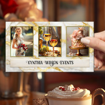 Elegant guld-marmor Bröllopsplanering Foto 