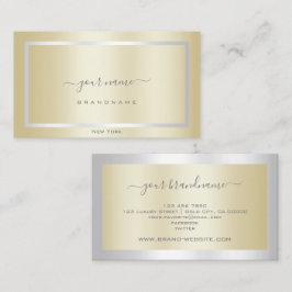Elegant Guld med Professionellen Silver Ram Visitkort
