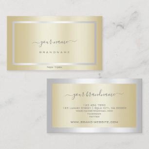Elegant Guld med Professionellen Silver Ram Visitkort