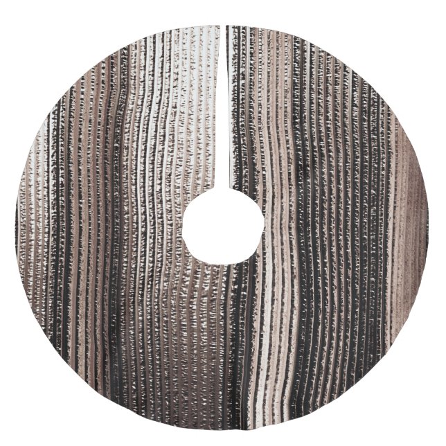Elegant Guld Metall: 3D Luxurit render Julgransmatta Borstad Polyester (Framsidan)