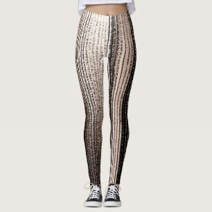 Elegant Guld Metall: 3D Luxurit render Leggings