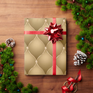 Elegant Guld Metallic Glam jul Presentpapper