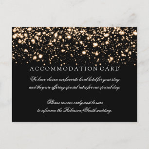 Elegant Guld Midnight Glam Vykort