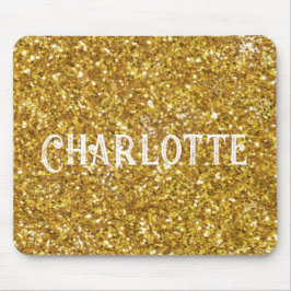 Elegant guld-miniatyrdiagram glitter personifierar musmatta