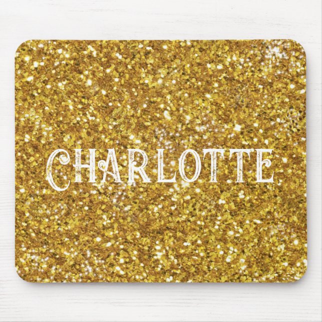 Elegant guld-miniatyrdiagram glitter personifierar musmatta (Framsidan)
