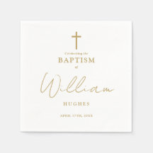 Elegant Guld: Minimalistisk baptism, julklappning