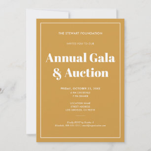 Elegant Guld Minimalistisk Företags Event Inbjudningar