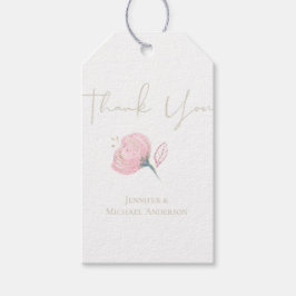 Elegant Guld Modern Bröllop Gnistra Presentetikett