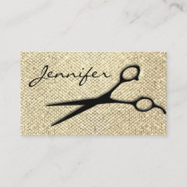 Elegant guld- modern Hairstylisttidsbeställning Tidsbeställning Kort