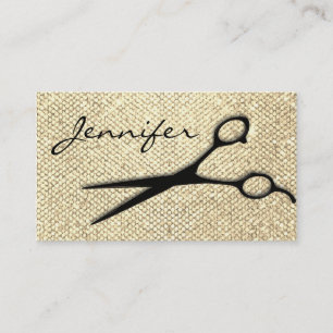 Elegant guld- modern Hairstylisttidsbeställning Tidsbeställning Kort