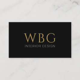 Elegant Guld Monogram minimalistisk Professionell Visitkort