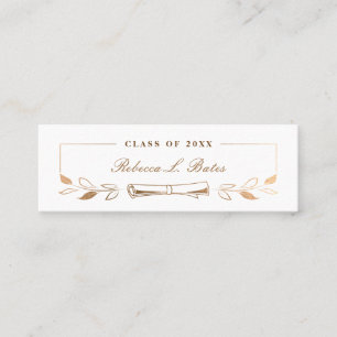 Elegant Guld Namn-kort för Student