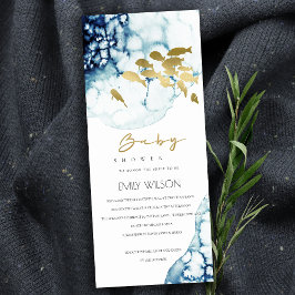 ELEGANT GULD NAVY UNDERVATTARE HAVS FISKBABY SHOWE INBJUDNINGAR