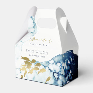 ELEGANT GULD NAVY UNDERVATTEN FISK MÖHIPPA PRESENTASKAR