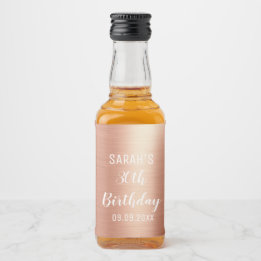 Elegant Guld, oavsett ålder, 30års födelsedag Part Spritflaskor Etikett