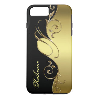 Elegant Guld och Black iPhone Monogram