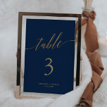 Elegant Guld och Bröllop 5 x 7-tums Bordsnummer<br><div class="desc">Det här guld-kortet i elegant och ett 5 x 7-tums bröllop-bordsnummer är perfekt för ett enkelt bröllop. Neutraltens utformning har ett minimalistiskt kort som är dekorerat med romantisk och vismisk faux-folie guld typografi. Kortet skrivs ut på framsidan och baksidan (dubblan). Lägg till varje bordsnummer som du behöver i din kundvagn...</div>