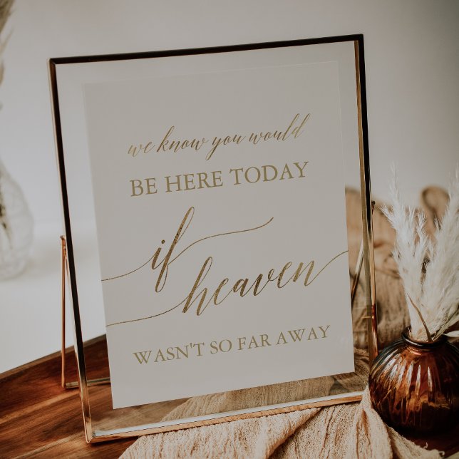 Elegant Guld och Elfenbenskusten om himlen inte va Poster (Skapare uppladdad)