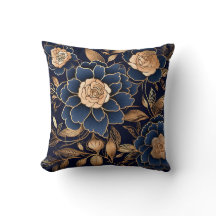 Elegant guld och marinblått