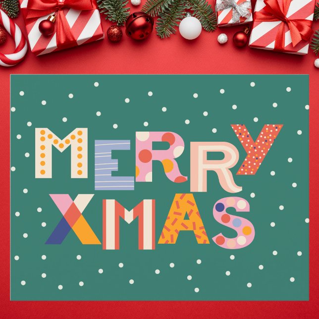 Elegant Guld och svart geometrisk Mönster Helg Vykort (Skapare uppladdad)