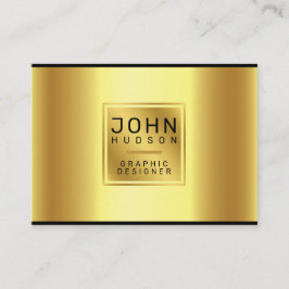 Elegant Guld och Svarta Affärskortet Visitkort