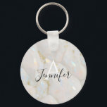 Elegant Guld Opal Gemstone - monogram för eget nam Nyckelring<br><div class="desc">Elegant Guld Opal Gemstone-sökkedja för eget namn,  monogram</div>