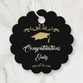 Elegant Guld Ornament Grattis Student Gåvor Etiketter