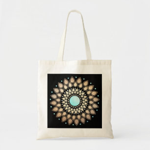 Elegant Guld Ornate Lotus Mandala Tygkasse