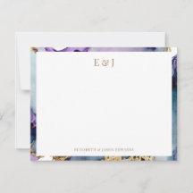 Elegant Guld par Initialer alkohol Bläck Gräns