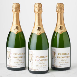 Elegant Guld Pearls och Prosecco Möhippa