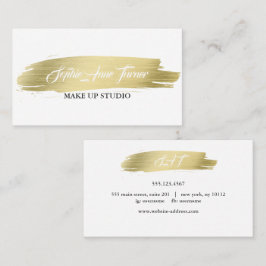 Elegant Guld Penseldrag, Professionell Visitkort
