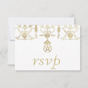 Elegant Guld Pentacle-handtag OSA Kort