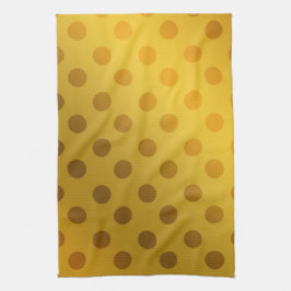 Elegant Guld Polka Dot Design Bord & Kökshandduk
