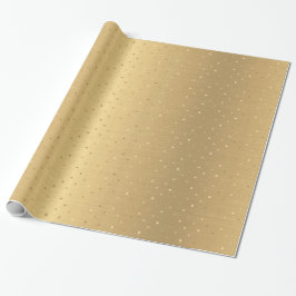 Elegant Guld Polka dots Presentpapper