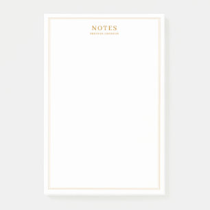 Elegant Guld Post-it Block