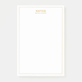 Elegant Guld Post-it Block