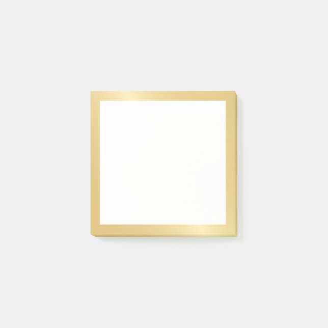 Elegant Guld Post-it Block (Framsida)