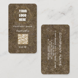 Elegant Guld Professionell Design Modern QR-kod Visitkort