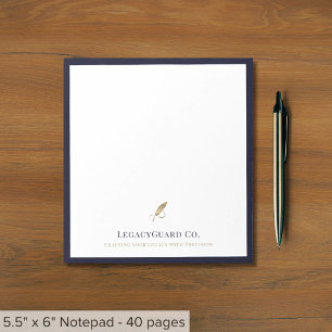 Elegant Guld Quill Anteckningsblock