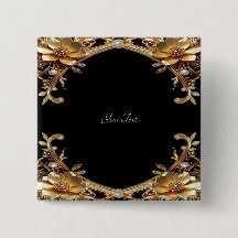 Elegant guld ram knapp